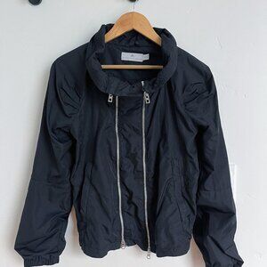 Adidas by Stella McCartney Double Zipper Cinched Neck Jacket in Black S.